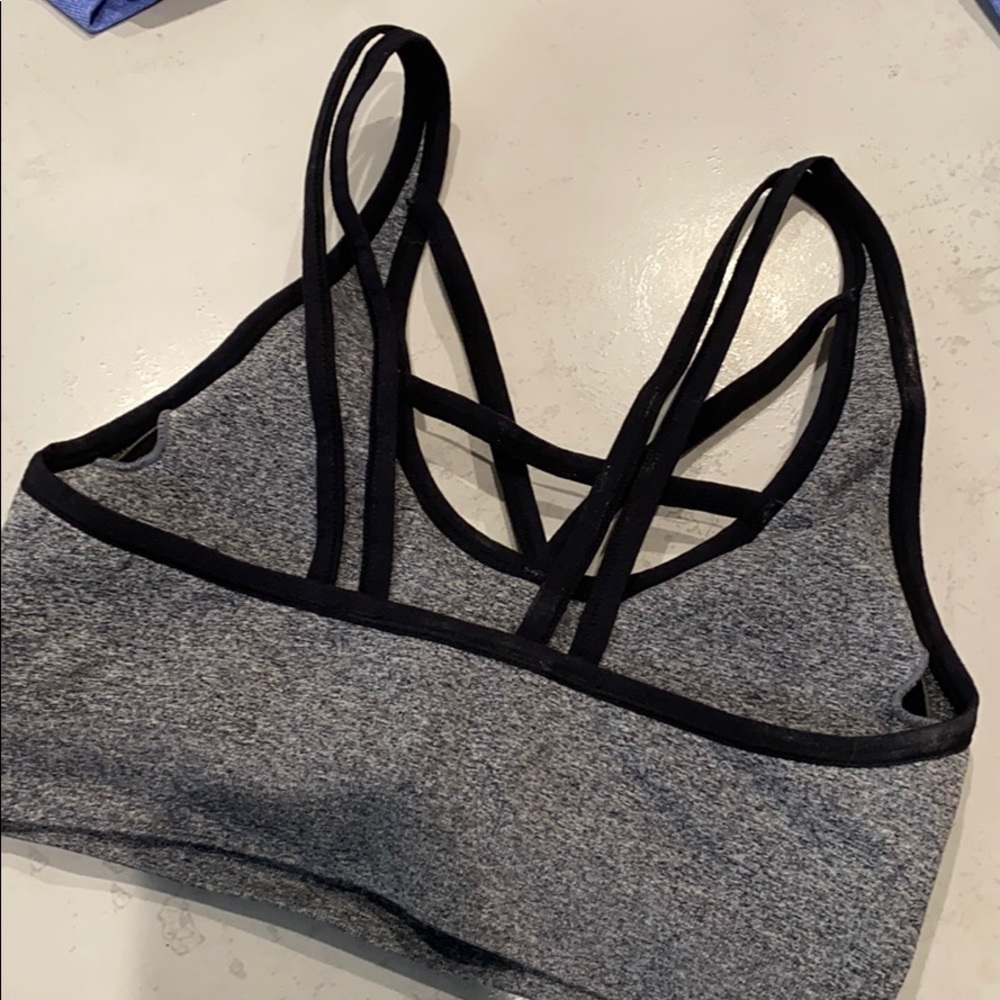 3 Reebok Sports Bras - 2 blue, 1 black - Picture 3 of 5